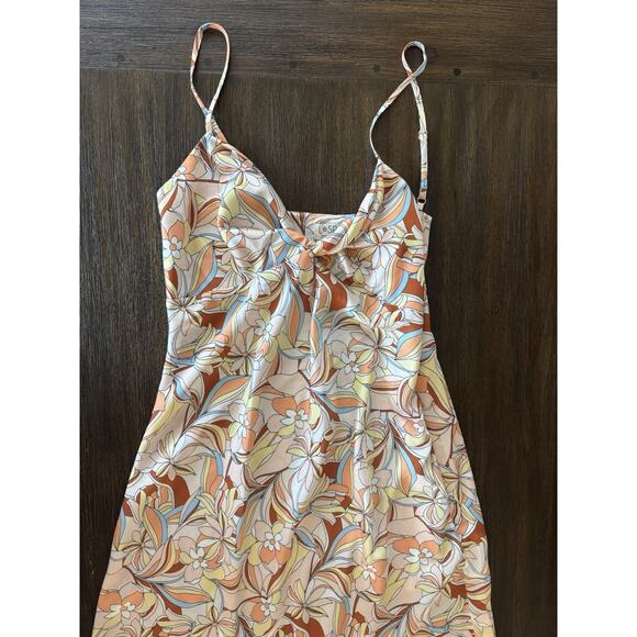 L*Space Satin Midi Slip Dress Womens Small in Soulshine Floral Joanna - Picture 3 of 14